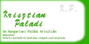 krisztian paladi business card