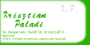 krisztian paladi business card